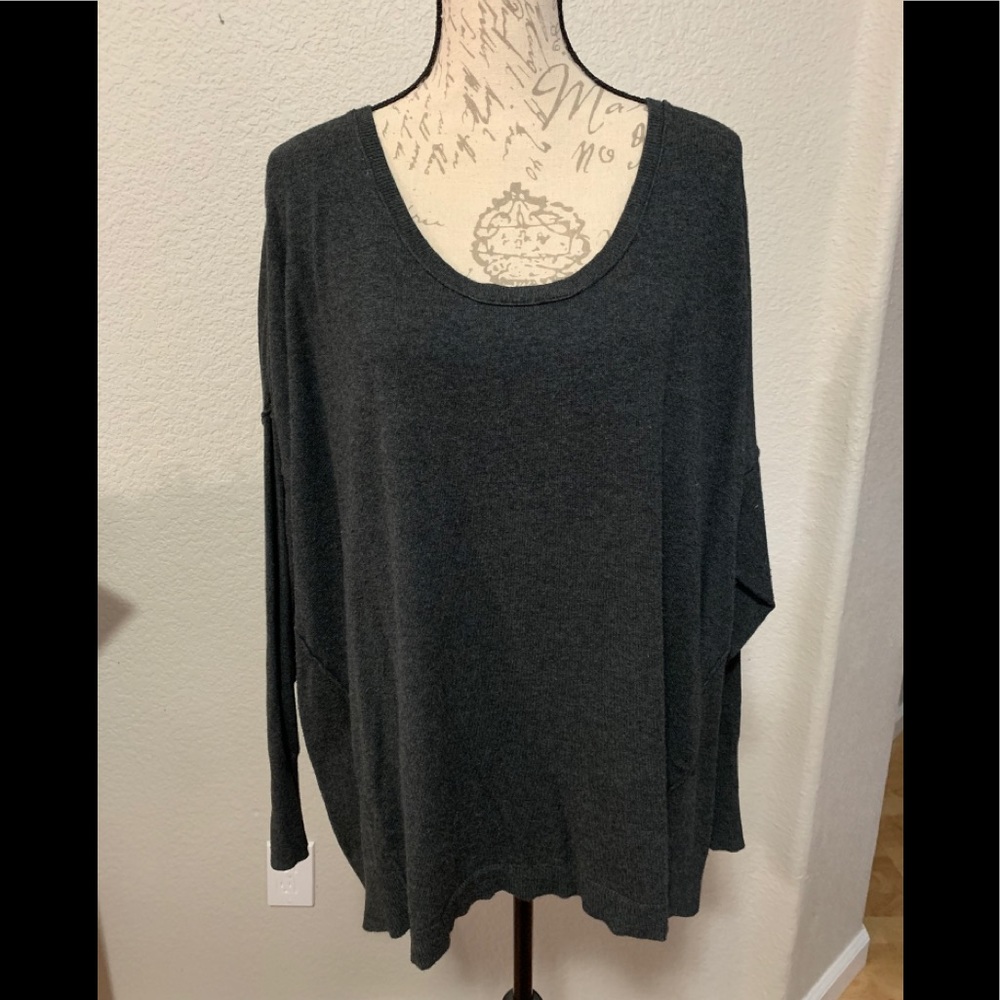 Long sleeve gray sweater by Lane Bryant 22/24